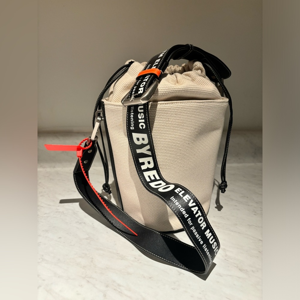 Authentic Byredo x OFF - WHITE Canvas Bucket Bag